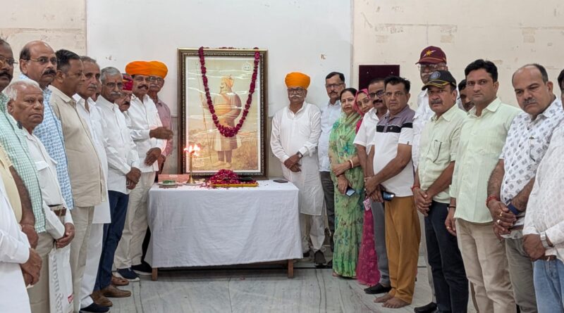 महाराणा प्रताप की 486वीं जयन्ती श्री राजपूत सभा भवन में मनाई गई