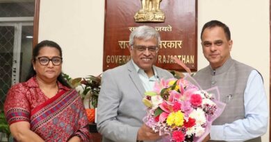 Rajasthan Chief Secretary V Srinivas and ACS Shreya Guha Meet 8th Central Pay Commission Member Secretary